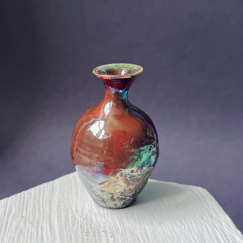 Image of Copper Rainbow Raku 