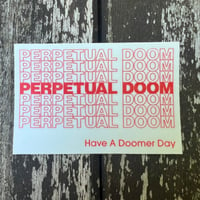 Perpetual Doom "Thank You" Sticker ~ FREE SHIPPING