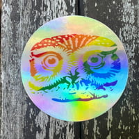 Pride Owl Logo Holographic Sticker ~ FREE SHIPPING