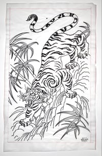 Tiger & bamboo final drawing