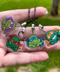 Image 1 of Green Beans 1in Acrylic Charms