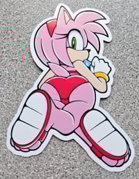 Image 1 of Beach Babe Amy Sticker!