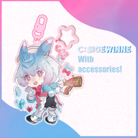 Image 2 of Chlorinde & Sigewinne Genshin Keychain