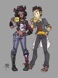 Image 5 of Pre-Order: Coffee AU Borderlands 2.5in charms