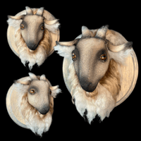 Image 1 of "S'more" Goat Wall Mount • OOAK