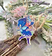 Star Witch Wooden Charm