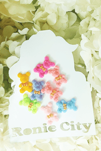 Image 1 of Rose Bear Nail Charms 