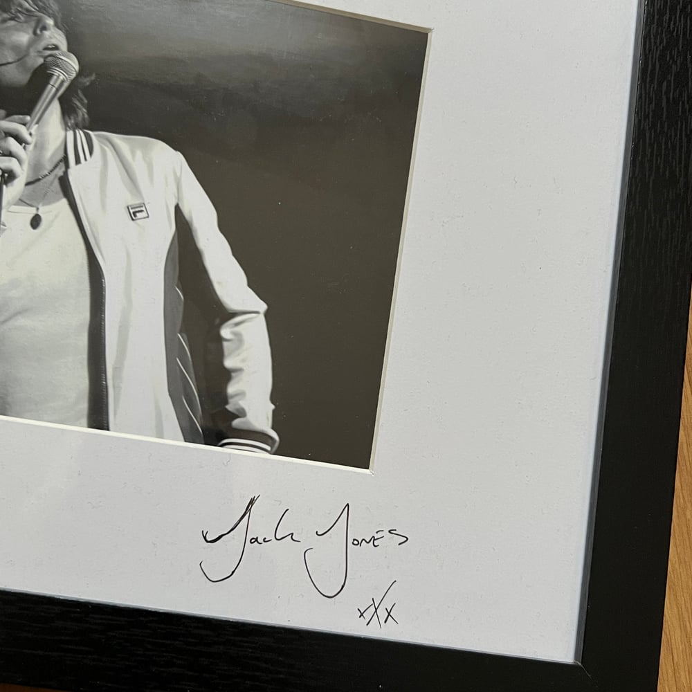 Jack Jones signed framed photo 