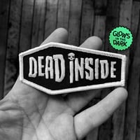 Image 1 of Dead Inside 4-Inch GITD Patch