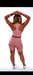 Image of Side pocket biker set (mauve or blue)