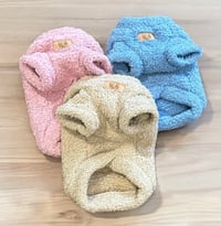 Image 1 of Cozy Baby Pink, Baby Blue & Beige Pet Sweater