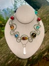 Squiggle Glass Necklace 