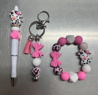 Cow With pink Ribbon 
