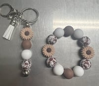 Brown Flower With Brown Cow Print