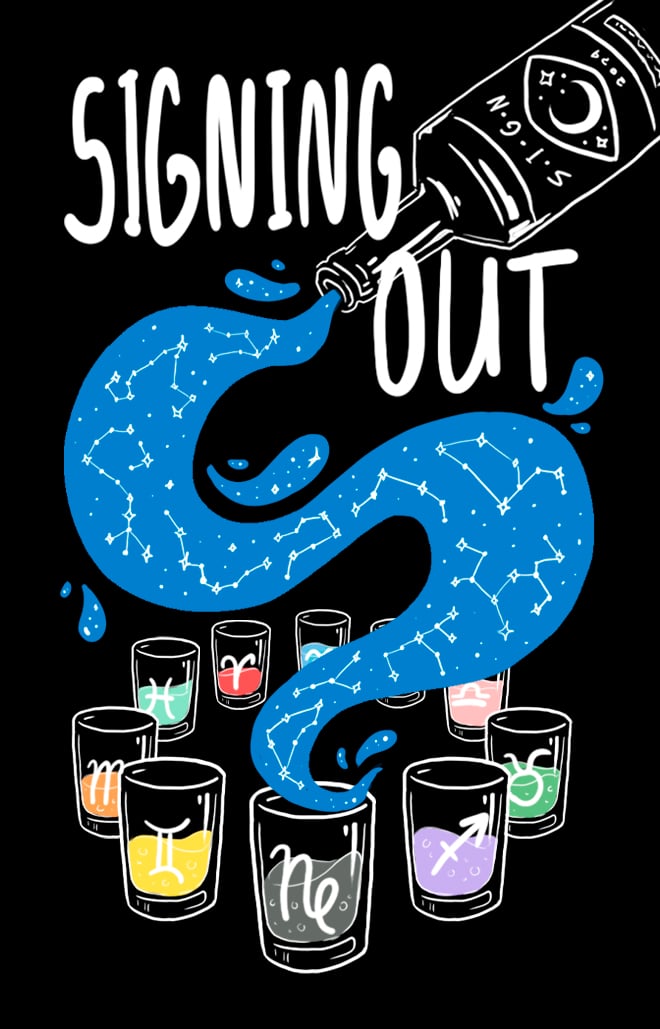 Image of Signing Out; The Ultimate Zodiac Party Card Game