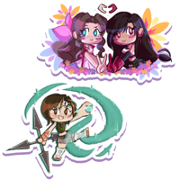 Image 1 of FF7 GIRLIES - STICKERS