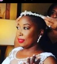 Clear Quartz n Fresh Water Pearl Wedding Crown 