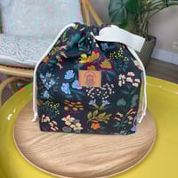 Image 1 of Sac à projet Berlioz "Fleurs noir" (medium)