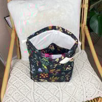 Image 2 of Sac à projet Berlioz "Fleurs noir" (medium)