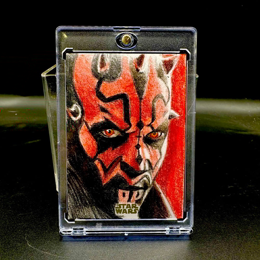 topps Star Wars Darth maul sketch card