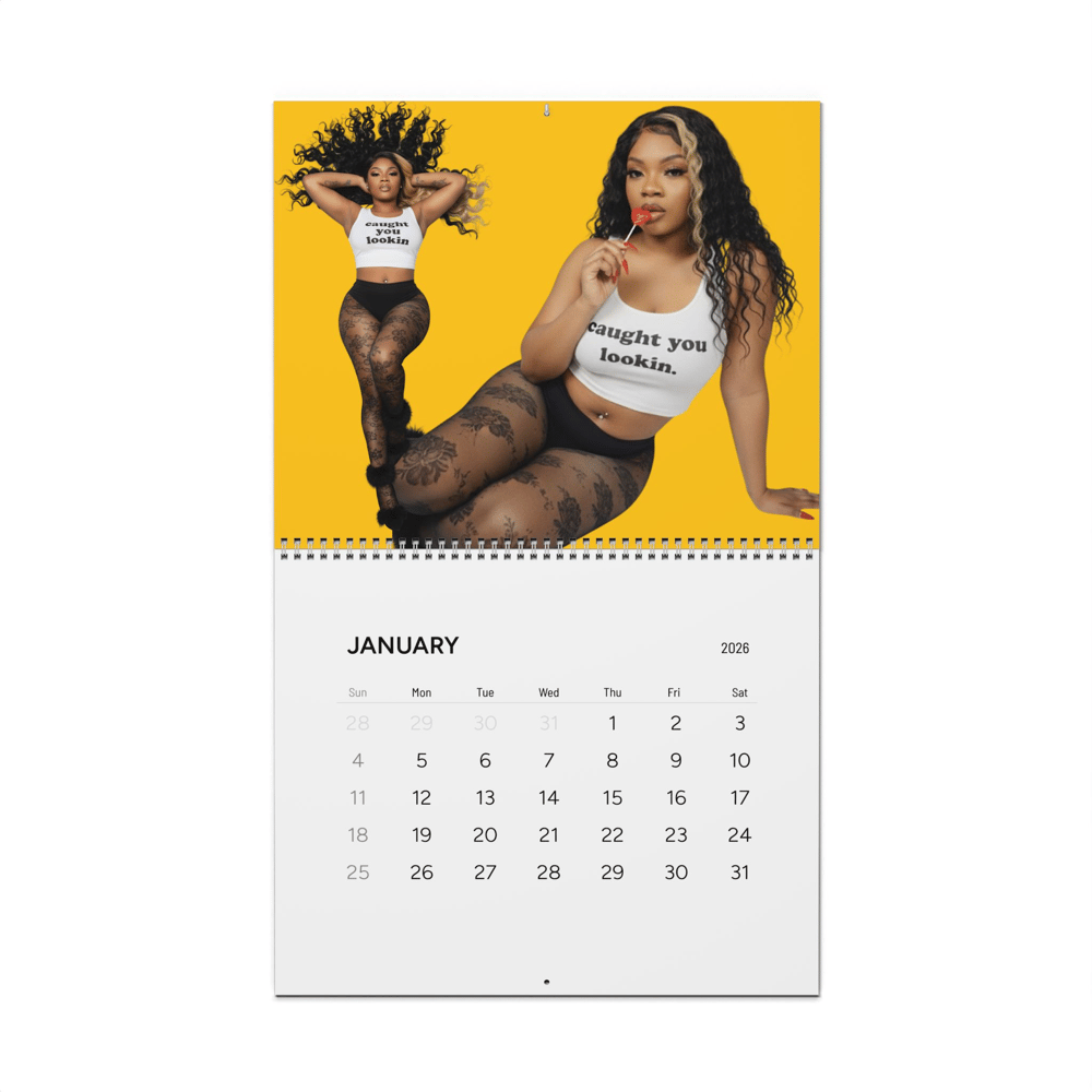 Image of 2026 custom Bold Portrait Wall Calendar — Fashion Model Photo Calendar (Large)