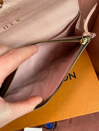 Image 11 of Louis Vuitton Damier Ebene Portefeuille Caissa Rose Ballerine Wallet