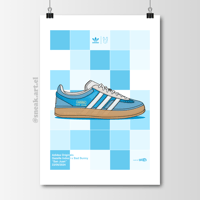 Image 1 of Sneaker Poster Adidas Gazelle x Bad Bunny “San Juan”