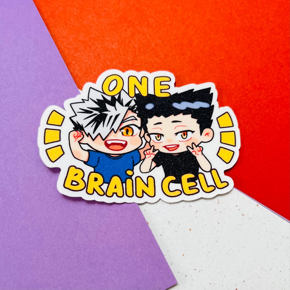 One brain cell sticker