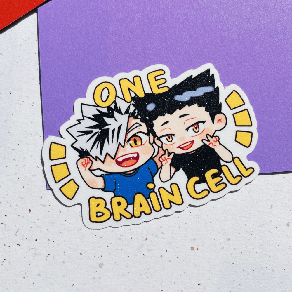 One brain cell sticker