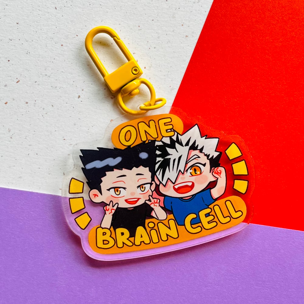 One brain cell keychain