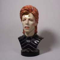 Image 2 of David Bowie 'Ziggy Stardust' - Bust Sculpture Painted and Glazed