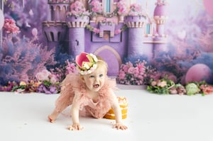 Image of Purple Princess Castle Cake smash