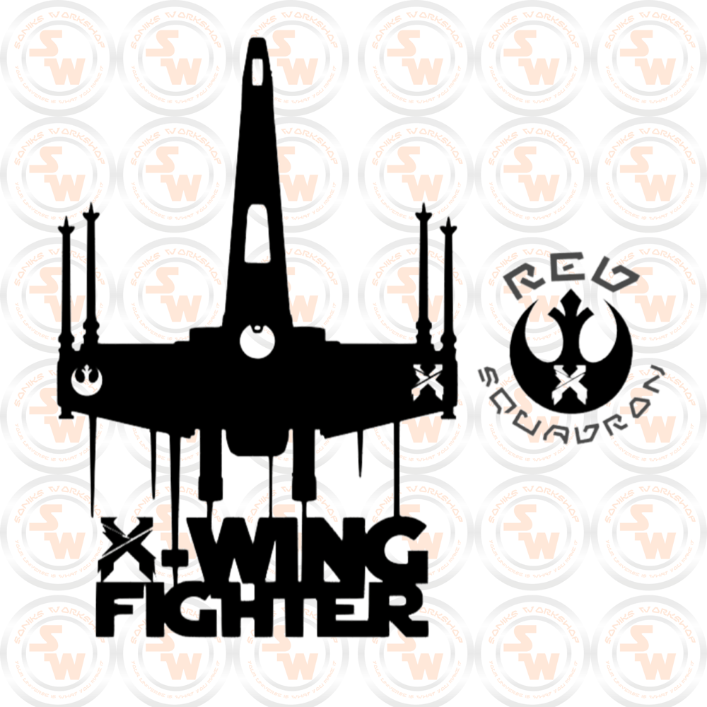 Image of X Wing Fighter Decal