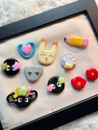 Image 1 of Handmade clay Pin's