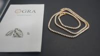 Image 2 of Colored Moissanite Tennis Chains (Red/Pink/Black/Blue/Aquamarine/Green)