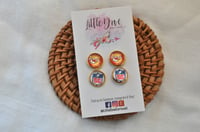 Image 2 of Football Earrings