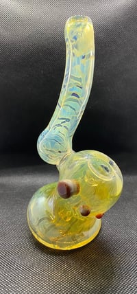 Image 1 of Leaning Silver Fume Bubbler