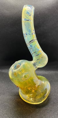 Image 2 of Leaning Silver Fume Bubbler