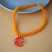 The Fish Slinky Necklace (yellow)