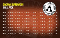 Dinorwic Slate Wagon Decal pack