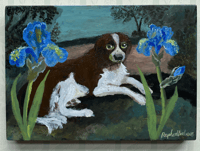 Image 1 of Dog and Irises by Raphael Balme