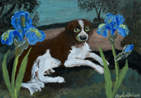 Image 2 of Dog and Irises by Raphael Balme