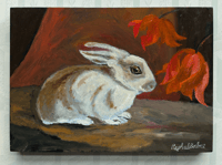 Image 1 of Rabbit and Tulips by Raphael Balme