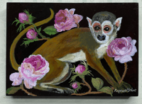 Image 1 of Monkey and Roses by Raphael Balme