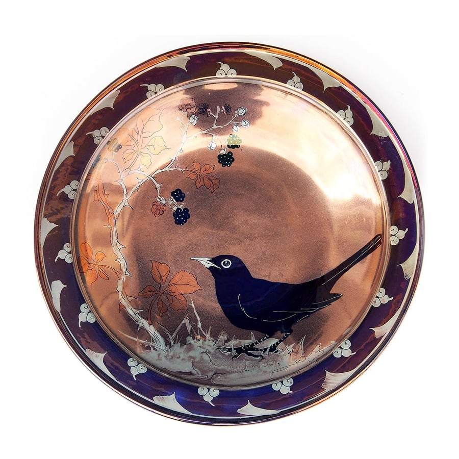 Image of JONATHAN CHISWELL JONES - UNIQUE LUSTERWARE PLATE