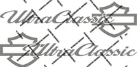 Image 5 of Ultra Classic Shield Script Saddlebag Graphics