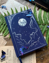 Image 8 of The Astronomer Hardcover Cloth Journal by Creeping Moon (B6, Blank, 100gsm Ivory Paper)