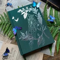 Image 3 of The Botanist Hardcover Cloth Sketchbook by Creeping Moon (B6, 300gsm, Watercolor Paper)
