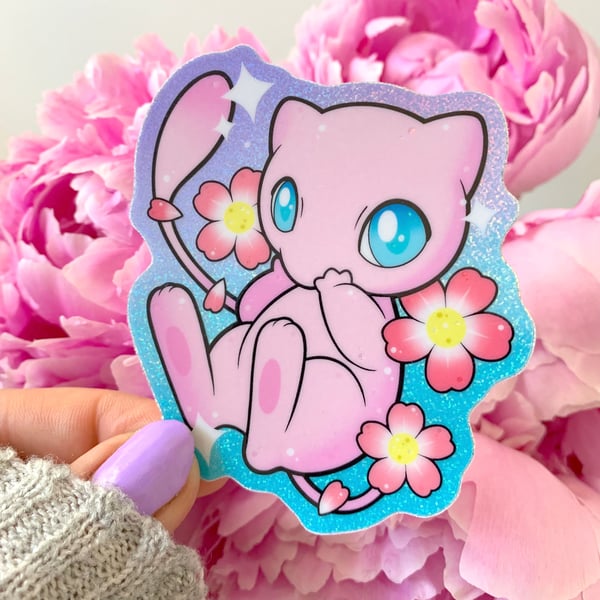 Image of GLITTER Mew Sticker