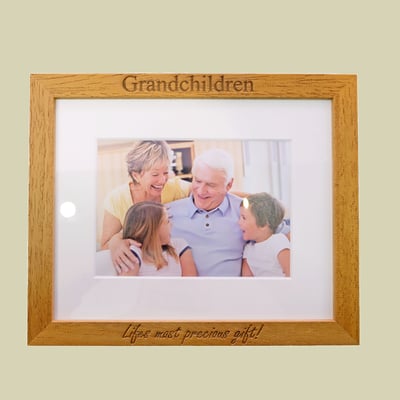 Image of Engraved Oak Frame